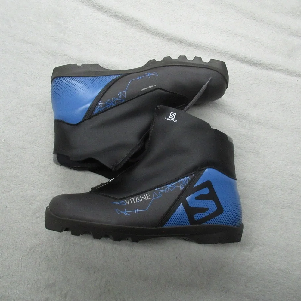 Salomon Womens 9 Boots Black Vitane Prolink Nordic Ski Snow Fleece Lined Outdoor